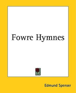 portada fowre hymnes (en Inglés)