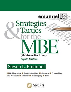 portada Strategies & Tactics for the mbe (Emanuel bar Review) (en Inglés)