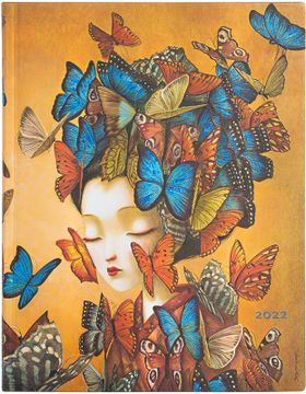 portada Agenda 2022 Paperblank Flexis de Tapa Blanda Madama Butterfly | Apaisado | Mini (95 × 140 mm) 