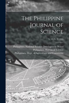 portada The Philippine Journal of Science; v. 13 pt. D 1918 (en Inglés)