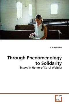 portada through phenomenology to solidarity (en Inglés)