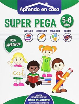 portada COL. APREN.CASA-SUPER PEGA 5-6 AÑOS