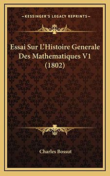 portada Essai sur L'histoire Generale des Mathematiques v1 (en Francés)