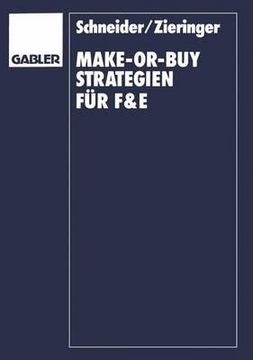 portada Make-Or-Buy-Strategien Für F&e: Transaktionskostenorientierte Überlegungen (in German)