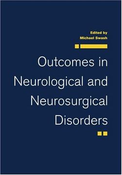 portada Outcomes in Neurological and Neurosurgical Disorders (in English)
