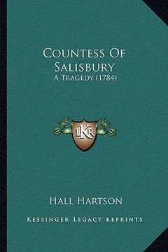 portada countess of salisbury: a tragedy (1784) (in English)