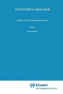portada Longitudinal Research: Methods and Uses in Behavioral Science (en Inglés)