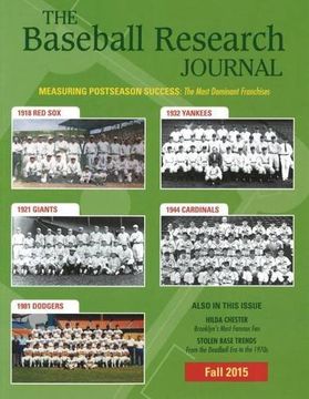 portada Baseball Research Journal (Brj), Volume 44 #2 (in English)