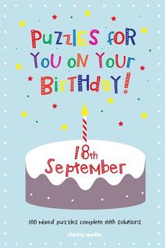 portada Puzzles for you on your Birthday - 18th September (en Inglés)