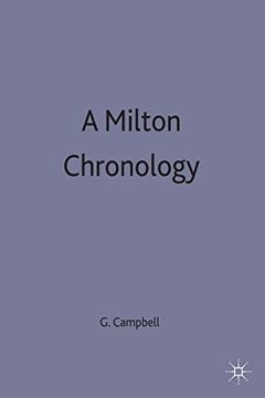 portada A Milton Chronology (Author Chronologies Series)