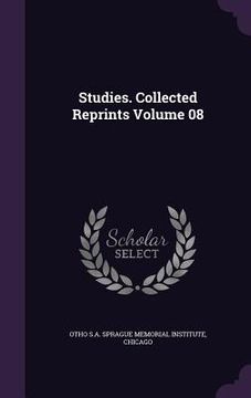 portada Studies. Collected Reprints Volume 08 (en Inglés)