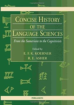 portada Concise History of the Language Sciences: From the Sumerians to the Cognitivists (in English)