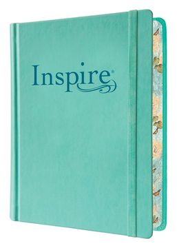 Inspire Bible NLT (Hardcover Leatherlike, Aquamarine, Filament Enabled): The Bible for Coloring & Creative Journaling