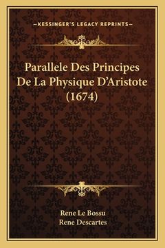 portada Parallele Des Principes De La Physique D'Aristote (1674) (in French)