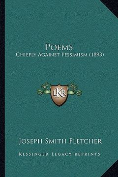 portada poems: chiefly against pessimism (1893) (in English)