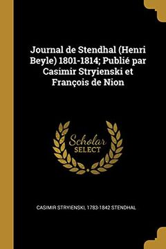 portada Journal de Stendhal (in French)