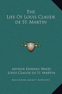 portada the life of louis claude de st. martin (en Inglés)