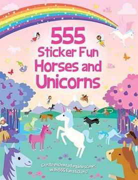 portada 555 Sticker fun Horses and Unicorns (en Inglés)