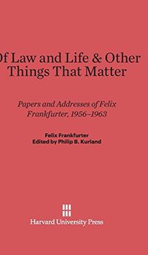 portada Of law and Life & Other Things That Matter (en Inglés)