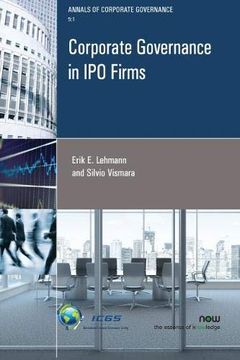 portada Corporate Governance in ipo Firms (Annals of Corporate Governance) (en Inglés)