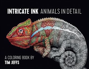 portada Intricate Ink: Animals in Detail Coloring Book (en Inglés)