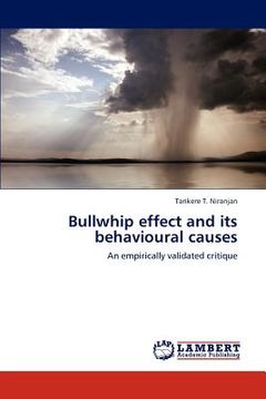 portada bullwhip effect and its behavioural causes (en Inglés)