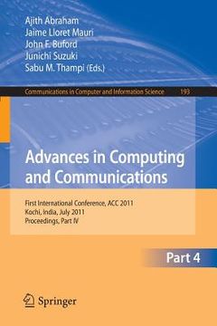 portada advances in computing and communications (en Inglés)