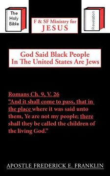 portada god said black people in the united states are jews (en Inglés)