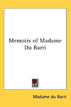portada memoirs of madame du barri (en Inglés)