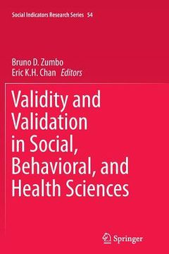portada Validity and Validation in Social, Behavioral, and Health Sciences (en Inglés)