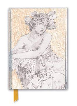 portada Alphonse Mucha: Study for Documents Décoratifs Plate 12 (Foiled Journal) (Flame Tree Nots) (in English)