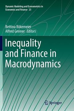 portada Inequality and Finance in Macrodynamics (en Inglés)