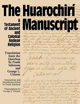 portada The Huarochiri Manuscript (en Inglés)