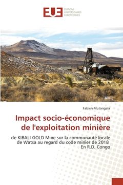 portada Impact socio-économique de l'exploitation minière (en Francés)