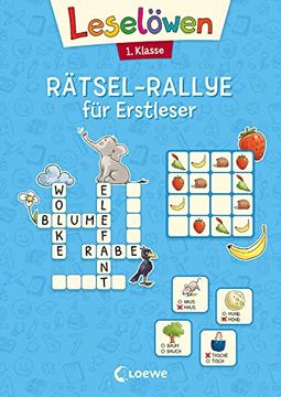 portada Leselöwen Rätsel-Rallye für Erstleser - 1. Klasse (Hellblau) (en Alemán)