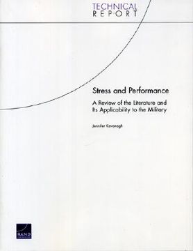 portada stress and performance: a review of the literature and its applicability to the military (en Inglés)