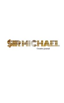 portada Gold graphic sir Michael branded Blank page Creative Note journal: Gold graphic sir Michael branded Blank Creative Note journal (en Inglés)