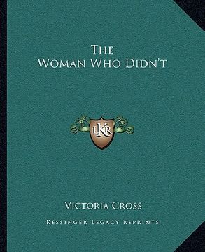 portada the woman who didn't (en Inglés)