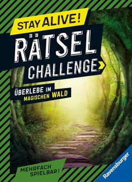 portada Ravensburger Stay Alive! Rätsel-Challenge - Überlebe im Magischen Wald - Rätselbuch für Gaming-Fans ab 8 Jahren (en Alemán)