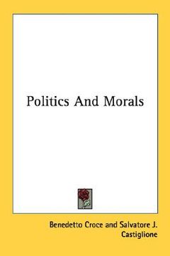 portada politics and morals (en Inglés)