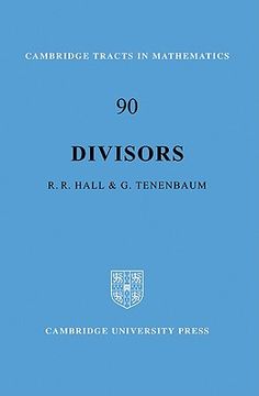 portada Divisors (Cambridge Tracts in Mathematics) (en Inglés)