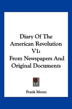 portada diary of the american revolution v1: from newspapers and original documents (en Inglés)