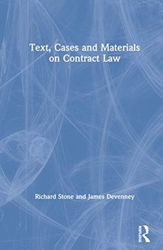 portada Text, Cases and Materials on Contract law (en Inglés)