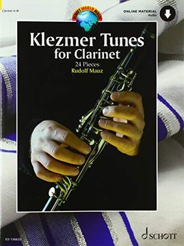 portada Klezmer Tunes for Clarinet: 24 Pieces. Klarinette und Klavier. Ausgabe mit Online-Audiodatei. (en Inglés)