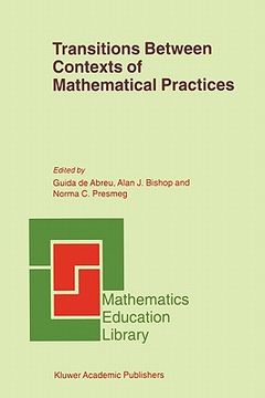 portada transitions between contexts of mathematical practices (en Inglés)
