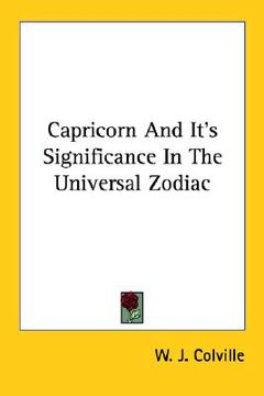 portada capricorn and it's significance in the universal zodiac (en Inglés)