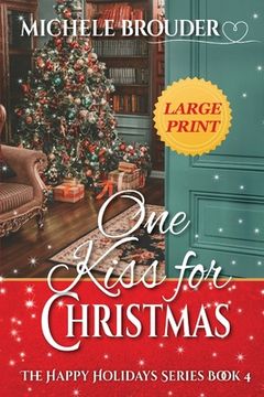 portada One Kiss for Christmas Large Print (en Inglés)