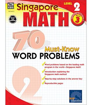 portada 70 Must-Know Word Problems, Grade 3 (Singapore Math 70 Must Know Word Problems) (en Inglés)