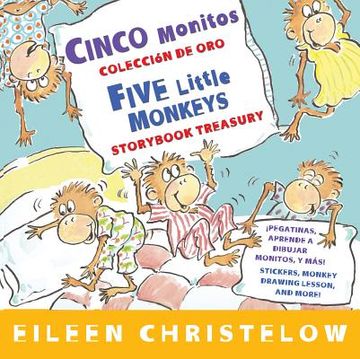 portada cinco monitos coleccion de oro/five little monkeys storybook treasury (in Spanish)