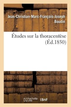portada Études sur la thoracentèse (in French)